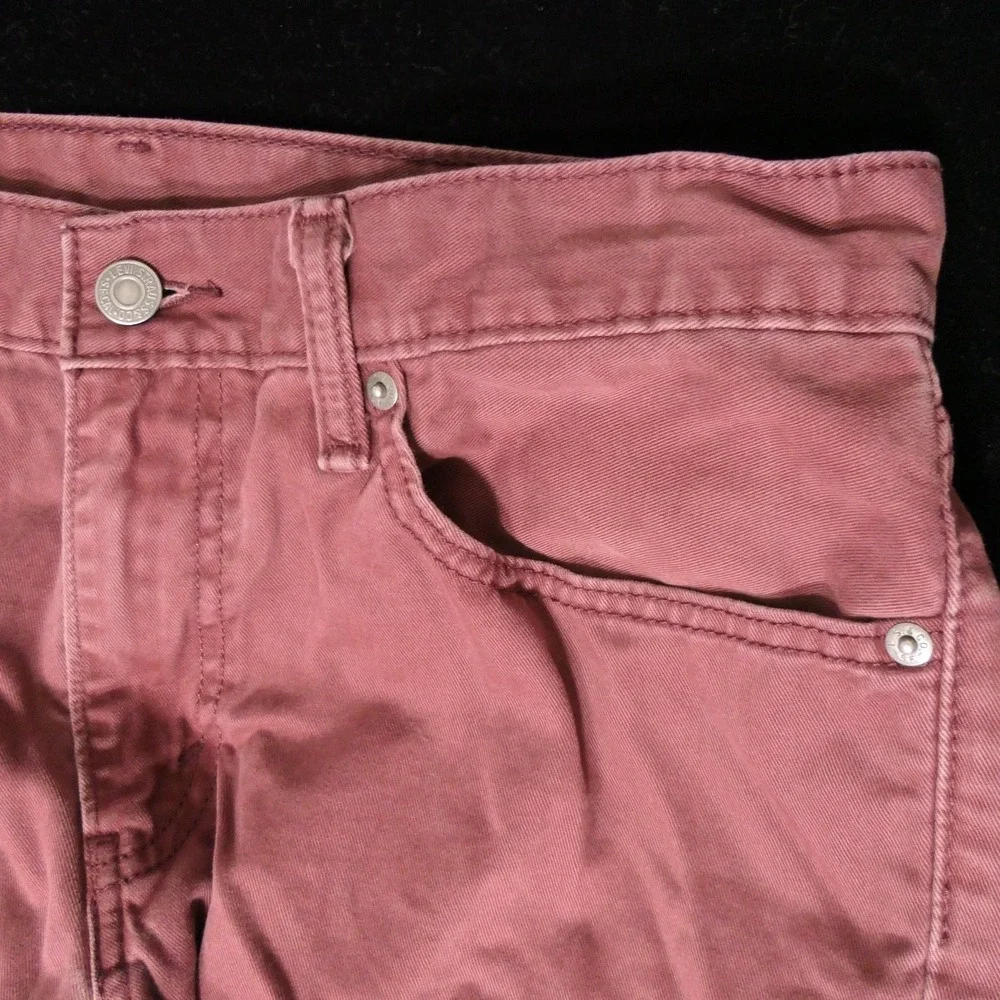 Levis Mens 514 Jeans 32x30 Red Faded Americana Gorpcore Streetwear Straight Leg